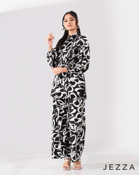 Everyday Polished: Polycotton Top & Pant Set 65841 & 6582